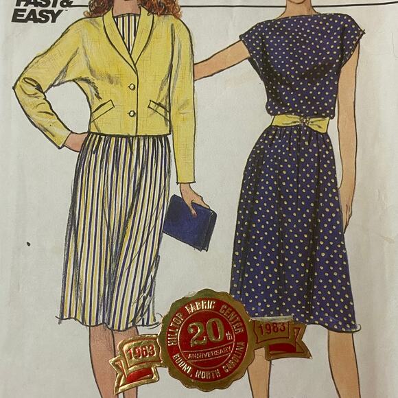 Butterick 4741 Jacket Dress Pattern Miss 8-12 Blazer Loose Unlined Office - Picture 1 of 5